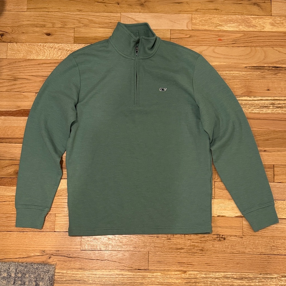 NEVER WORN Men’s Small Vineyard Vines Green lightweight quarter zip